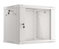 Lanberg Wisząca 19" 9U 600x450mm jednosekcyjna (szara) - 455390 - zdjęcie 3